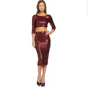 ****Sold****Sequin Crop Top
